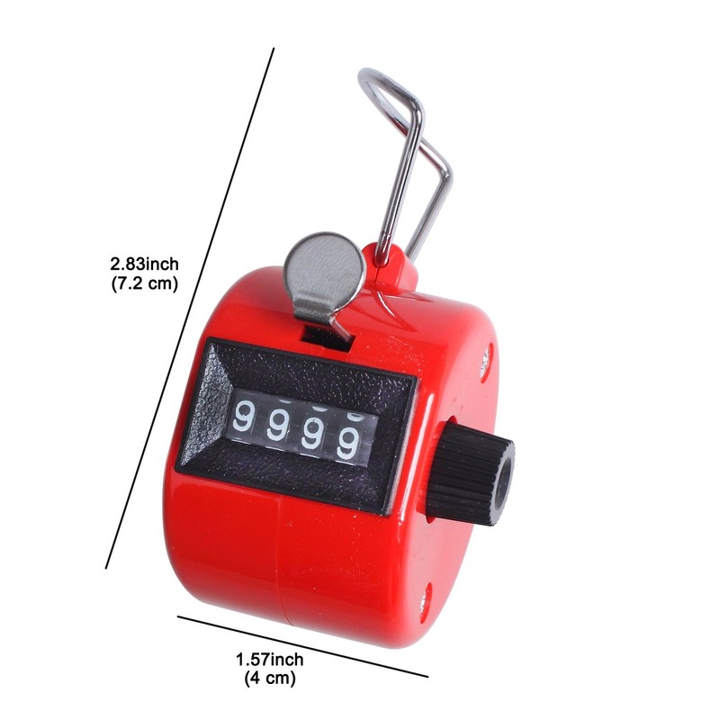 ewinever 3 Abs Hand Held Tally Counter 4 Digit Clicker