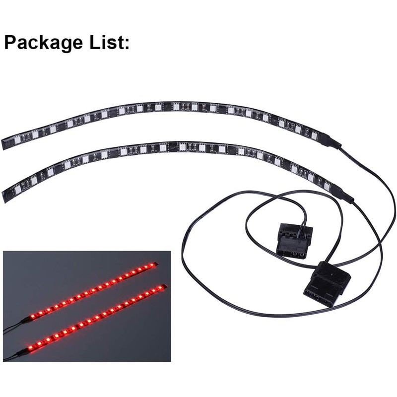 Miheal LED Light Strip Computer Lighting Red, Magnetic, Molex Connector,