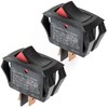 Carling Technologies Curvette Rocker Switch RA901-VB-B-9-V | SPST ON-Off |