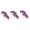 BESPORTBLE 3sets Mini American Flags Stick Quality Waving Flag for