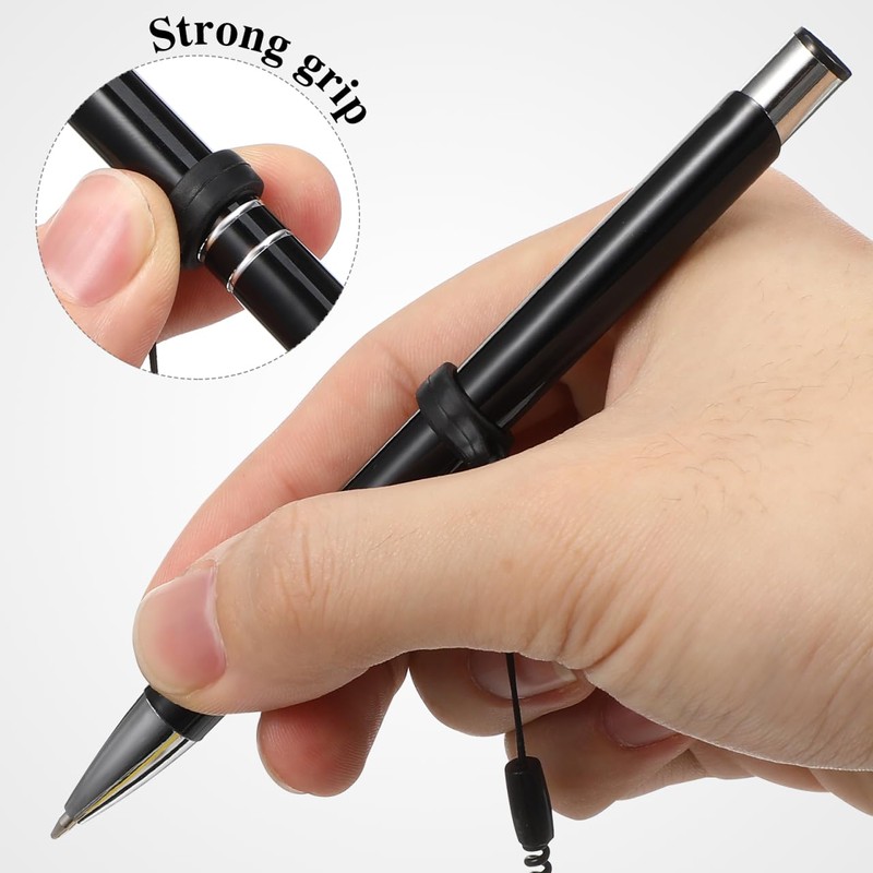 NUOBESTY 8Pcs Elastic Stylus Pens Lanyard with Retractable Spring Coils,