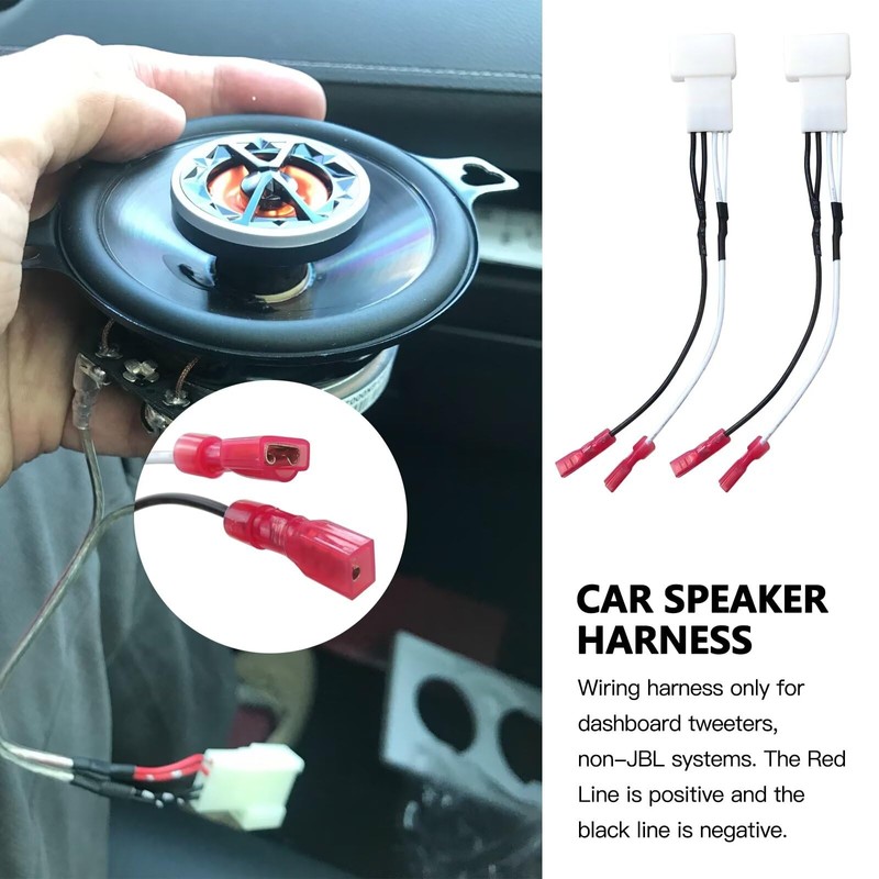 Car Front Dash Tweeter Speaker Wiring Harness Fit for Toyota