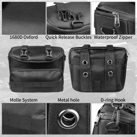 MSIZOY Multifunctional Organizer Storage Bag Compatible With For Ford Bronco Jeep Wrangler YJ TJ LJ JK JL Gladiator JT UTV ATV Motorcycle Pole Bags Storage Pouch Organizer Tools Bag