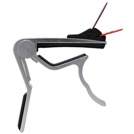 Fire & Stone 530398 D-Style Kapodaster für Akustik/Westerngitarre aluminium poliert