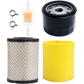 YTH22V46 Air Filter Oil Filter Tune Up Kit for Husqvarna YTH22V46 YTH24V48 YTH24V54 YTA22V46 YTA24V48 Poulan Pro PP20VA46 PB185A42 46’’ 48’’ Mower w/ 17.5hp 19.5hp 20hp 21hp Engine