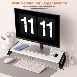 Wintline Monitor Stand Riser,Office Desk Accessories,Computer/Laptop Stand for Laptop with USB and Charging Prot