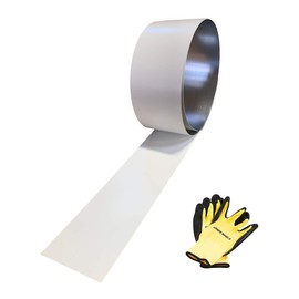 Eagle 1 -TPO Coated Metal- White 24 Gauge Galvanized TPO Coated Flashing Rolls. Many Sizes- Custom Sizes and Fabrication. Heat Welds to TPO Membrane Roofing. Single ply roof Flashing (6" x 10 FT)