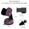 Wevdn Phone Holder for Car, 360° Rotatable Sparkling Diamond Phone