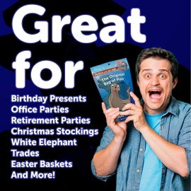 The Original Bag of Poo®, Sea Lion Poo (Black Cherry Flavor Cotton Candy) Novelty Poop Gag Gift. Free sticker inside.