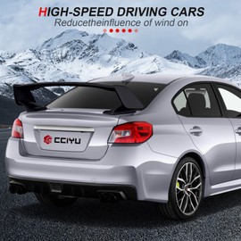 cciyu Rear Trunk Lip Spoiler Fits for 2015-2021 for Subaru WRX STI Sedan 2005-2016 for Scion tC Spoiler Wing,Matte Black