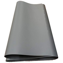 DLM Plastics 5' x 40' Vinyl Tarp in Heavy Duty and Waterproof 22oz Gray Reinforced PVC (25-mil) no Grommets - Perfect for Wood Pile Covers, Ditch Linings, Tent Canopies, Truck Covers and More.