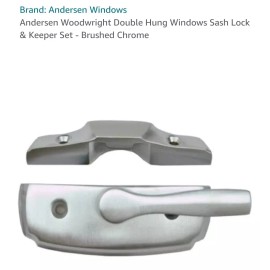 ANDERSEN: Double Hung Windows Sash Lock Set (1 ea)- Brushed Chrome #0102629