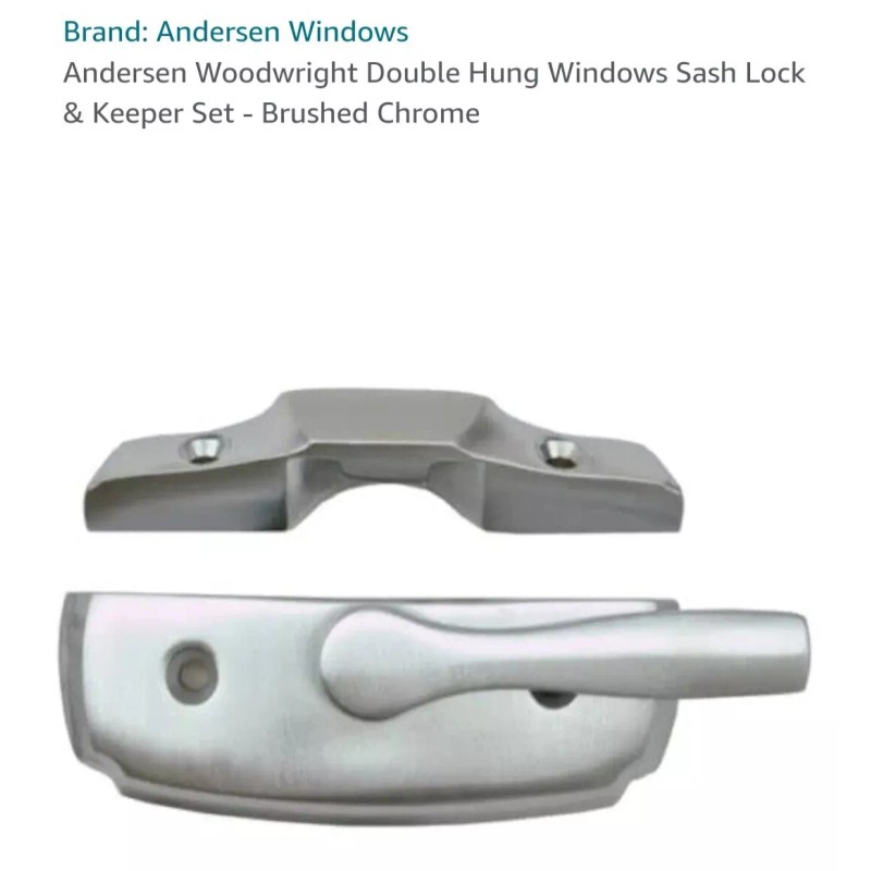ANDERSEN: Double Hung Windows Sash Lock Set (1 ea)- Brushed