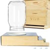 VIVO Beekeeping Light Wood Boardman Entrance Feeder for Beehives BEE-V110