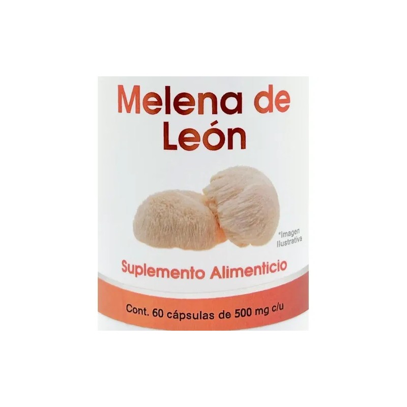 Hongo Melena De León 60 Cápsulas Lions Mane Mushroom Supplement,