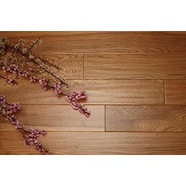 Elk Mountain Oak Ivory 3/8" x 5" Hand Scraped Engineered Hardwood Flooring AF030 Sample