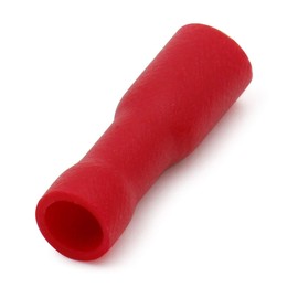 All Trade Direct 100 x Red 6.3mm Female Fully Insulated Spade Connector Push On Car Radio Speaker Crimp Terminal
