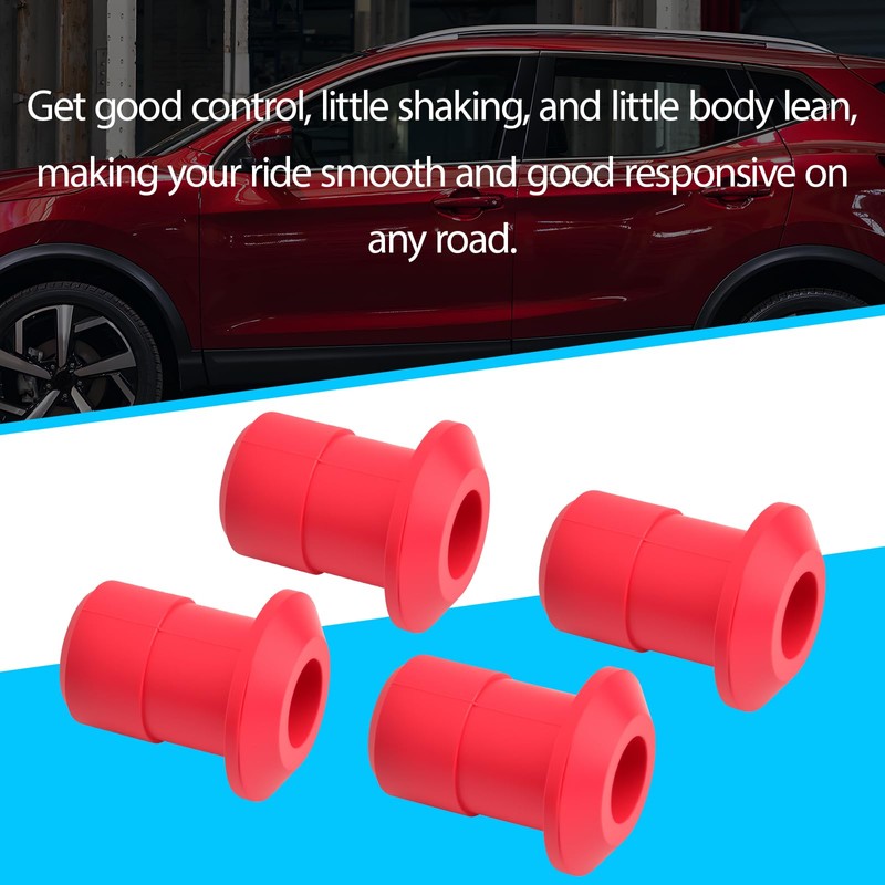 Front and Rear Polyurethane Subframe Bushing Kit Compatible with Nissan
