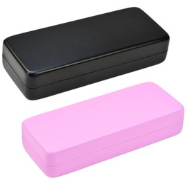 Glasses Case,2 Pack Glasses Case for Women,Glasses Cases Hard Shell Spectacle Cases PU Leather, Square Hard Glass Cases for Women Men Travel Study Work,Sunglasses Case (color-5)