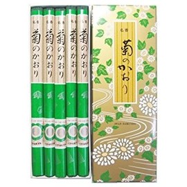 Tanji Umekudo #704 Long Incense Sticks, Chrysanthemum Incense, Long Size, 10 Pack, Small Bunch, Long Length