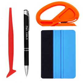 Ewrap 4 in 1 Car Window Film Tint tools kit Vinyl Wrap Install Tool Kit with Edge Trimming Squeegee, Air Release Tool, Felt Edge Squeegee Scraper