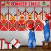 Christmas Deer Bulletin Board Decorations Set Xmas Reindeer Stable Christmas