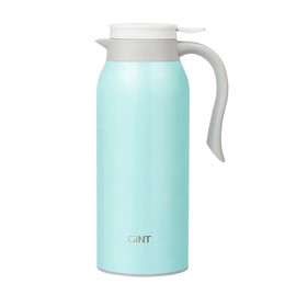 GiNT 51 Oz Stainless Steel Thermal Coffee Carafe, Double Walled Vacuum Insulated Flask, 12 Hour Heat Retention, 1.5 Liter Tea, Water, and Coffee Dispenser (Upgraded version Blue)
