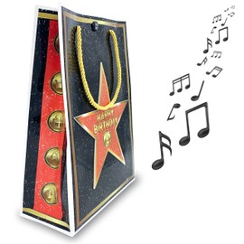 bentino MUSIK-Geschenktüte, beim ÖFFNEN der Tasche hört man den Song Simply the Best, tolle Geschenkverpackung für Geburtstage, GagBag