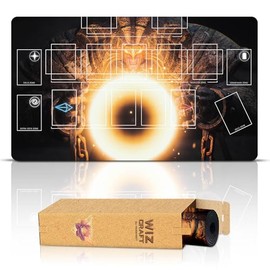 Wizcraft Exodia The Forbidden One, One-Player (Stitched) - Compatible with Yugioh Playmat, TCG - Master Rule Duel Field Zones, Large 1-Player Card Game Mat - Original Play Mat Art