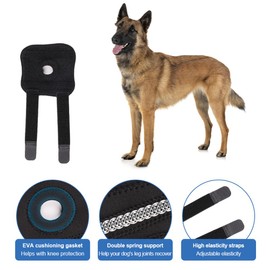 1 Pack Dog Elbow Protector, Dog Sleeve for Recovery, Protection, and Sprain and Injury Prevention, Dog Knee Pads Offers Elbow Support, Dog Elbow Brace Reduces Inflammation & Stiffness