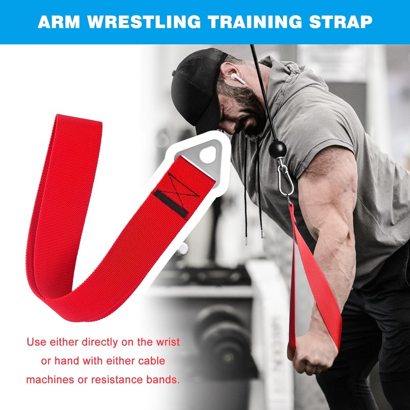 Arm Wrestling Training Strap Belt Forearm Exercise Equipment Strengthener Arm