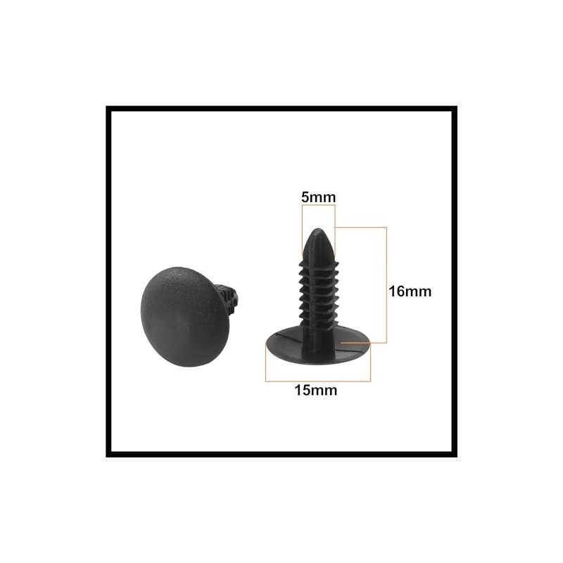 Hihaha 30pcs 5mm Hole Pickup Trim Boot Plastic Rivet Ratainer