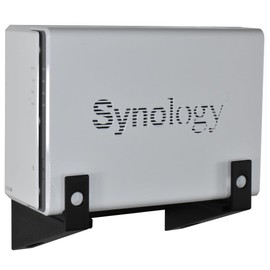 Wall Mount Bracket for Synology Diskstation DS212j, DS213air, DS213j, DS214se, DS215j, DS216se, DS216j, DS216play, DS218j, DS218play, DS220j, DS223j (Black)
