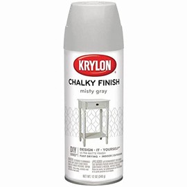 6-Pack of 12 oz Krylon 4102 Misty Gray Chalky Finish Spray Paint Coating