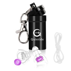 Quietide Live Ear Plugs, Ear Plugs, Live Ear Protector, Hearing Impedance, For Those Who Enjoy Loud Music at Concerts, Festivals, Clubs, Etc., Washable, Can Be Used Repeatedly, With Drawstring