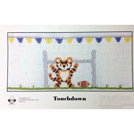 CROSSEYED CRICKET SMOCKING PLATE #176 TOUCHDOWN