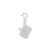 Tuscany Silver Women's Sterling Silver Crystal Handbag Charm