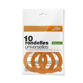 Le Parfait Universal Mason Jar Washers Diameter 85mm Pack of 10