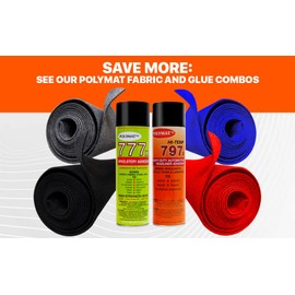 4 Cans of Polymat 777 Foam Speaker Box Carpet Car Auto Liner and Fabric Spray Glue Adhesive