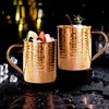 Mug Handcrafted of Pure THICK Copper - Timeless Hammered Finish