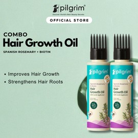 Pilgrim Rosemary & Biotin Hair Growth Oil 100ml | Promote Stronger Hair Roots & Fuller Hair