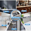 ZERNEIL 30" Drop In Stainless Steel Double Bowl Kitchen Bar