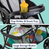 Kolcraft Cloud Plus Lightweight Umbrella Stroller for Toddlers with Reclining