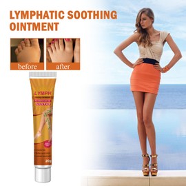 KOAHDE Lymphcare Ginger Ointment,Lymphknoten Kräuter-Detox-Creme,Gingerlegs Anti-Schwellungs-Entgiftungscreme,Lymphdrainage-Massagecreme,20G,1PC