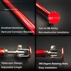 EOHMAK 2PCS Front Bumper Lip Splitter Strut Rod Tie Bars