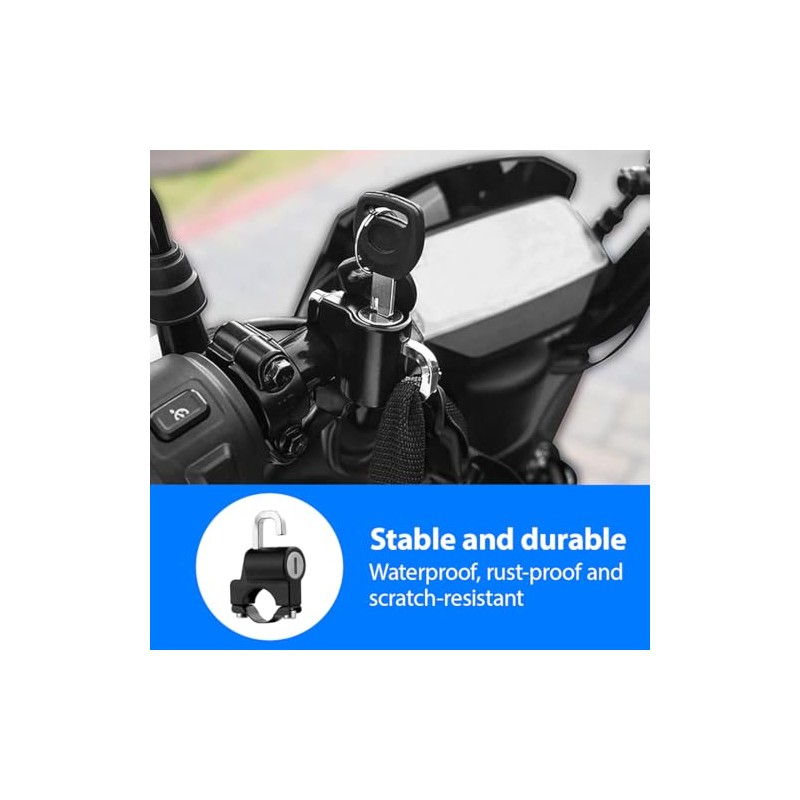 GXGM Motorcycle Helmet Lock Universal Helmet Lock with Keys for