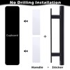 Piriuuo 8 Pack Adhesive Cabinet Handles Pulls, Self Stick Door