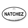 CafePress Natchez Trace Oval Car Bumper Sticker