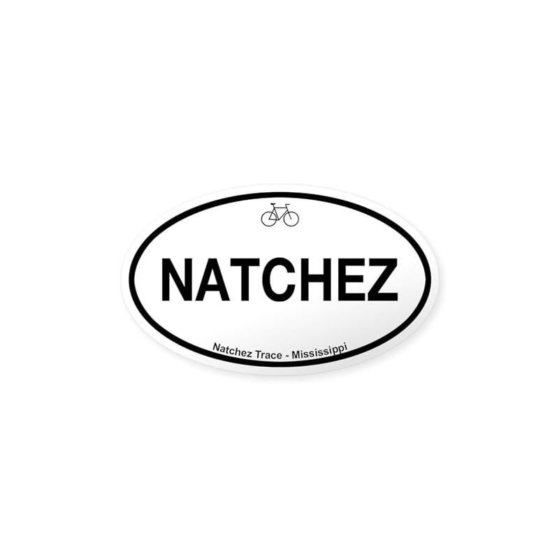 CafePress Natchez Trace Oval Car Bumper Sticker