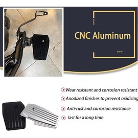 SHINKXMT Motorcycle Kick Extension Pad Side Stand Extension Pad for Ho&nda Rebel500 CMX500 Rebel CMX 300 Accessories 2017-2025 Anti-skid Enlarged Base (Black)